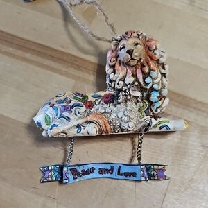 3 for $20 🦁 Jim Shore Heartwood Creek Lion Lamb Ornament 🐑